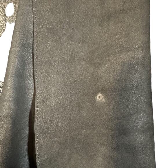 Zara Black Vegan Leather Moto Asymmetrical Full Zip Front Jacket Women Sz XS - Picture 10 of 10